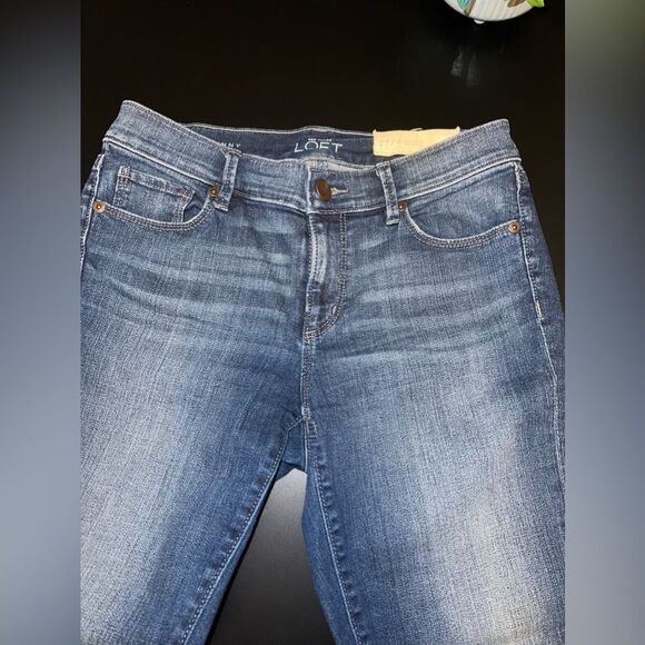 LOFT Modern Skinny Blue Jeans Size 27 Petite NWOT - Picture 3 of 7